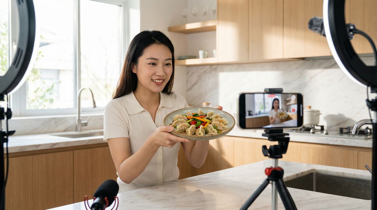 黑丝美食探店视频